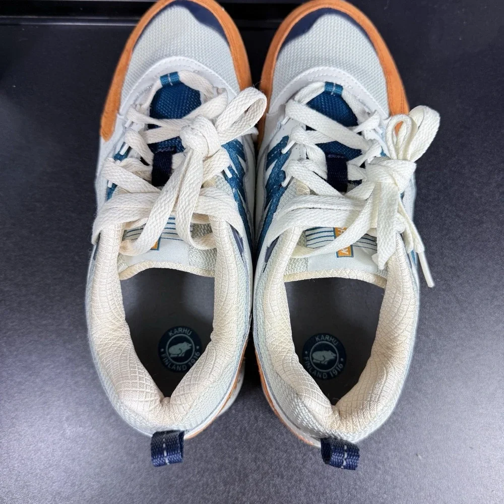 Karhu Fusion 2.0 Men's Size 8 Shoes Nugget‎ Lagoon Brown Green Unisex Sneakers - Picture 10 of 16